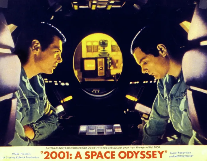 Framed Print : 2001: A SPACE ODYSSEY, Gary Lockwood, Keir Dullea, 1968