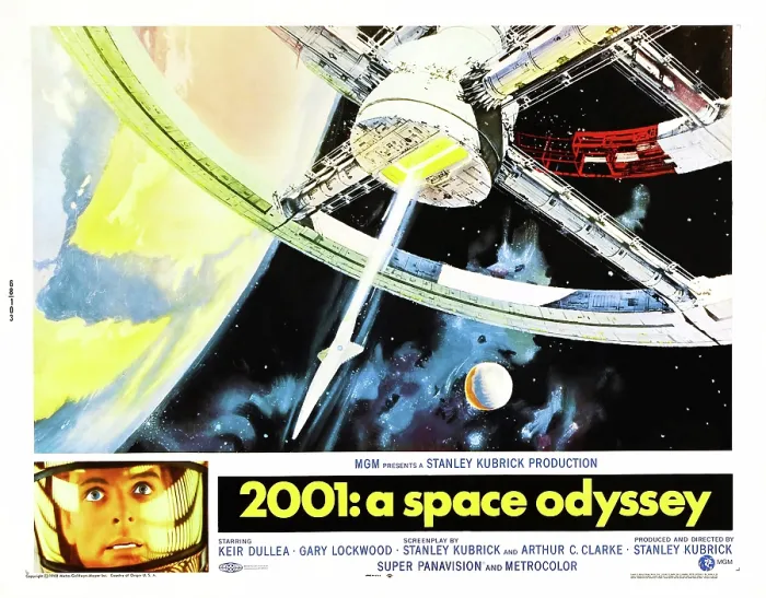 Framed Print : 2001: A SPACE ODYSSEY, US lobbycard, bottom left: Keir Dullea, 1968 Framed Print : 2001: A SPACE ODYSSEY, US lobbycard, bottom left: Keir Dullea, 1968