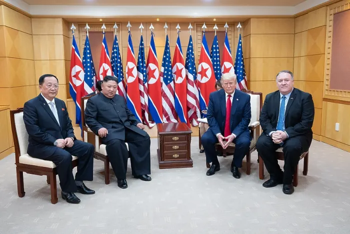 Framed Print : 2019 North Korea-United States DMZ Summit, June 30, 2019