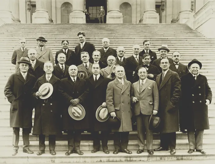 Framed Print : 24 of the 61 Wet Congressmen on the Capitol steps. With their leader, Maryland Rep Framed Print : 24 of the 61 Wet Congressmen on the Capitol steps. With their leader, Maryland Rep