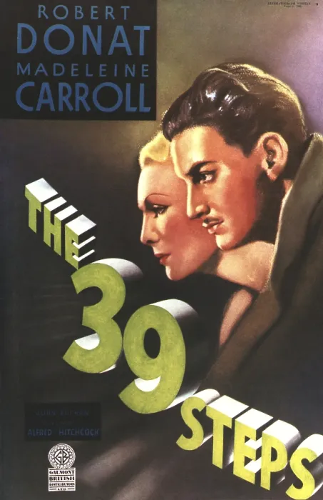 Framed Print : THE 39 STEPS, from left: Madeleine Carroll, Robert Donat, 1935 Framed Print : THE 39 STEPS, from left: Madeleine Carroll, Robert Donat, 1935
