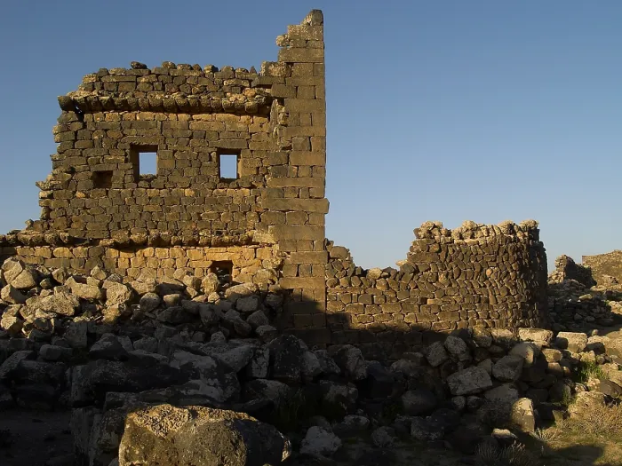 Framed Print : 3rd House at Umm el-Jimal, 5th-6th Century A.D. stone building - Jordan, Mafraq, Umm el-Jimal. Whole artwork view Framed Print : 3rd House at Umm el-Jimal, 5th-6th Century A.D. stone building - Jordan, Mafraq, Umm el-Jimal. Whole artwork view