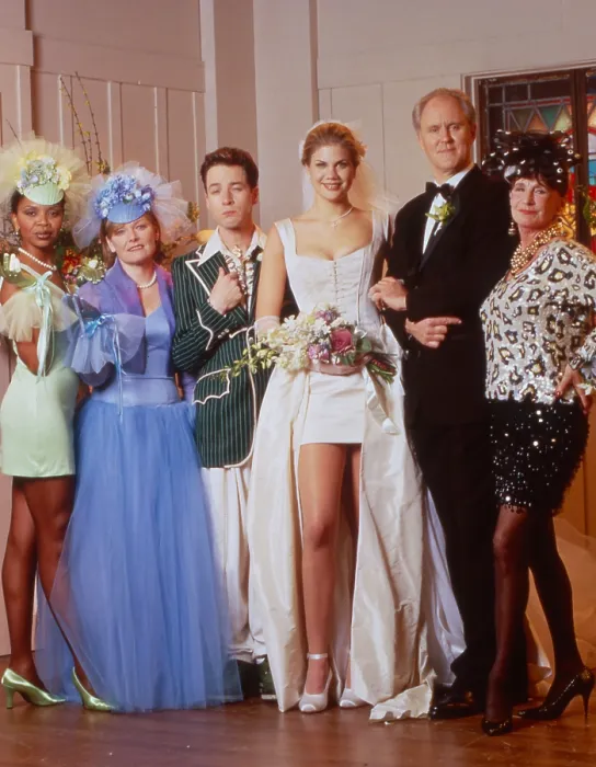 Framed Print : 3RD ROCK FROM THE SUN, from left: from left: Simbi Kali, Jane Curtin, French Stewart, Kristen Johnston, John Lithgow, Elmarie Wendel, 1996-2001 Framed Print : 3RD ROCK FROM THE SUN, from left: from left: Simbi Kali, Jane Curtin, French Stewart, Kristen Johnston, John Lithgow, Elmarie Wendel, 1996-2001