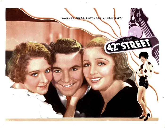 Framed Print : 42nd STREET, from left, Ruby Keeler, George Brent, Bebe Daniels, 1933