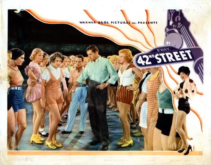 Framed Print : 42nd STREET, from left, Una Merkel, Ruby Keeler, George E. Stone, Warner Baxter, Ginger Rogers, 1933