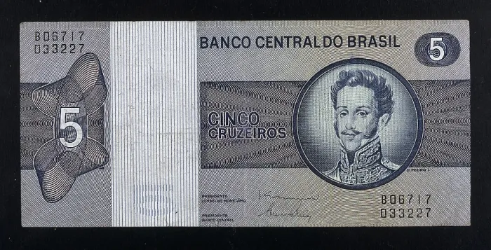 Framed Print : 5 cruzeiros bill with portrait of king Pedro I. Brazil. Coin. AISA / Everett Collection**US SALES ONLY** Framed Print : 5 cruzeiros bill with portrait of king Pedro I. Brazil. Coin. AISA / Everett Collection**US SALES ONLY**