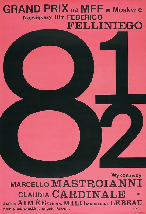 Framed Print : 8 1 / 2, Polish poster, 1963