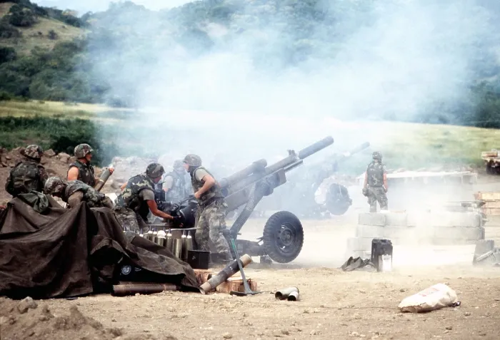 Framed Print : 82nd Airborne soldiers fire artillery during the brief of fighting on Grenada which resulted in the death of 45 Grenadians 59 Cubans and 19 U.S. soldiers Oct 25-Nov 3 1983 Framed Print : 82nd Airborne soldiers fire artillery during the brief of fighting on Grenada which resulted in the death of 45 Grenadians 59 Cubans and 19 U.S. soldiers Oct 25-Nov 3 1983