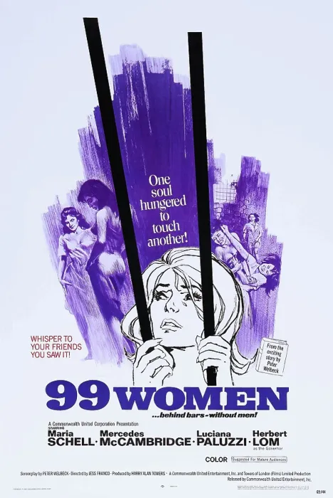 Framed Print : 99 WOMEN, (aka DER HEISSE TOD), US poster, 1969 Framed Print : 99 WOMEN, (aka DER HEISSE TOD), US poster, 1969