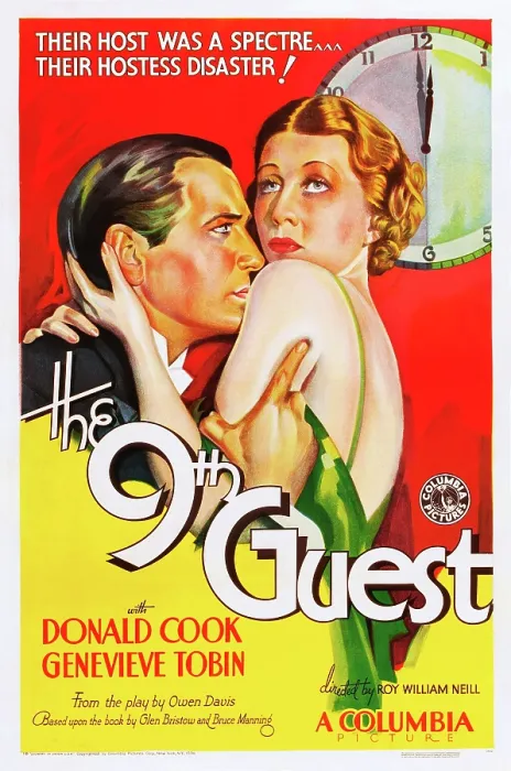 Framed Print : THE 9TH GUEST, l-r: Donald Cook, Genevieve Tobin on poster art, 1934