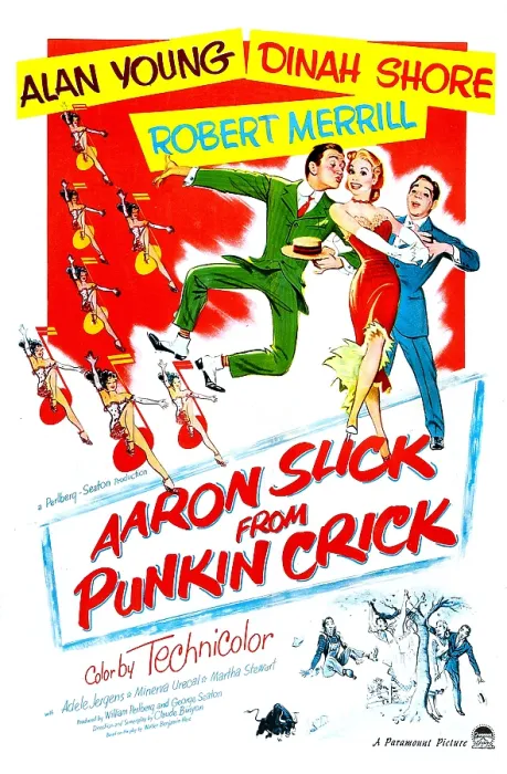 Framed Print : AARON SLICK FROM PUNKIN CRICK, US poster, from left: Alan Young, Dinah Shore, Robert Merrill, 1952
