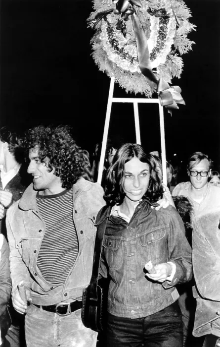 Framed Print : Abbie Hoffman and a friend at candlelight vigil, Chicago, 1969. Courtesy: CSU Archives / Everett Collection Framed Print : Abbie Hoffman and a friend at candlelight vigil, Chicago, 1969. Courtesy: CSU Archives / Everett Collection