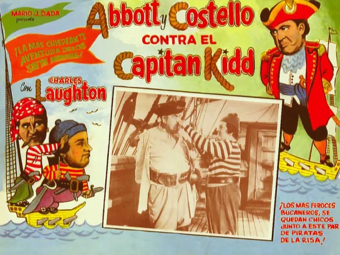 Framed Print : ABBOTT AND COSTELLO MEET CAPTAIN KIDD, from left: Bud Abbott, Lou Costello, Charles Laughton, (Abbott and Costello), 1952