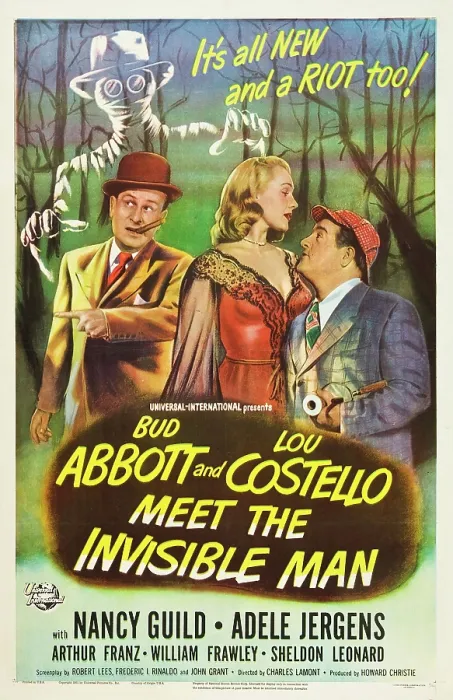 Framed Print : ABBOTT AND COSTELLO MEET THE INVISIBLE MAN, Bud Abbott, Adele Jergens, Lou Costello, 1951 Framed Print : ABBOTT AND COSTELLO MEET THE INVISIBLE MAN, Bud Abbott, Adele Jergens, Lou Costello, 1951
