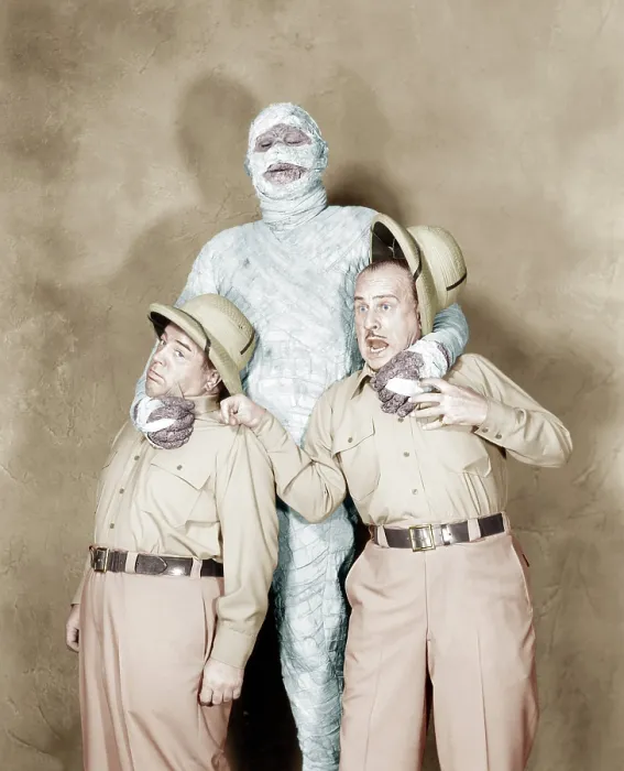 Framed Print : ABBOTT AND COSTELLO MEET THE MUMMY, from left: Bud Abbott, Eddie Parker, Lou Costello, 1955 Framed Print : ABBOTT AND COSTELLO MEET THE MUMMY, from left: Bud Abbott, Eddie Parker, Lou Costello, 1955