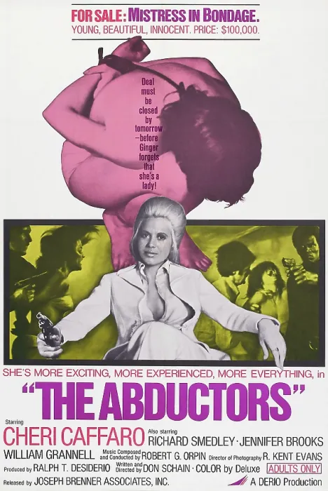 Framed Print : THE ABDUCTORS, U.S. poster, Cheri Caffaro, 1972 Framed Print : THE ABDUCTORS, U.S. poster, Cheri Caffaro, 1972