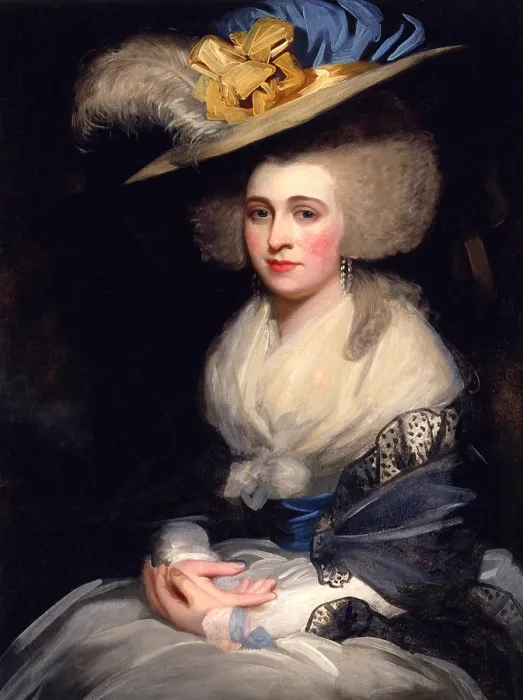 Framed Print : ABIGAIL ADAMS SMITH, by Mather Brown, 1785, British American painting, oil on canvas