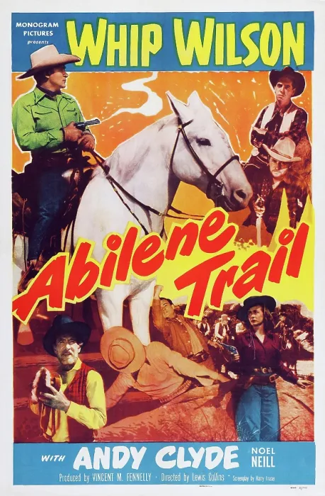 Framed Print : ABILENE TRAIL, top from left: Whip Wilson, Tommy Farrell, Dennis Moore, bottom from left: Andy Clyde, Noel Neill, 1951 Framed Print : ABILENE TRAIL, top from left: Whip Wilson, Tommy Farrell, Dennis Moore, bottom from left: Andy Clyde, Noel Neill, 1951