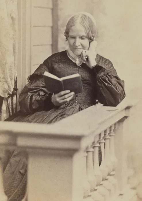 Framed Print : Abolitionist and womens rights activist, Lydia Maria Child in 1865, at age 63