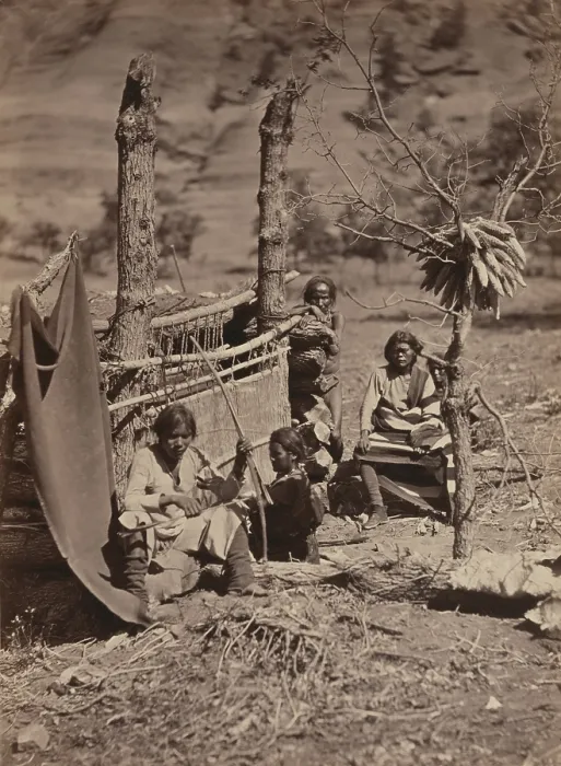 Framed Print : ABORIGINAL LIFE AMONG THE NAVAJO INDIANS. NEAR OLD FORT DEFIANCE, N.M. 1873, by Timothy H. O'Sullivan Framed Print : ABORIGINAL LIFE AMONG THE NAVAJO INDIANS. NEAR OLD FORT DEFIANCE, N.M. 1873, by Timothy H. O'Sullivan
