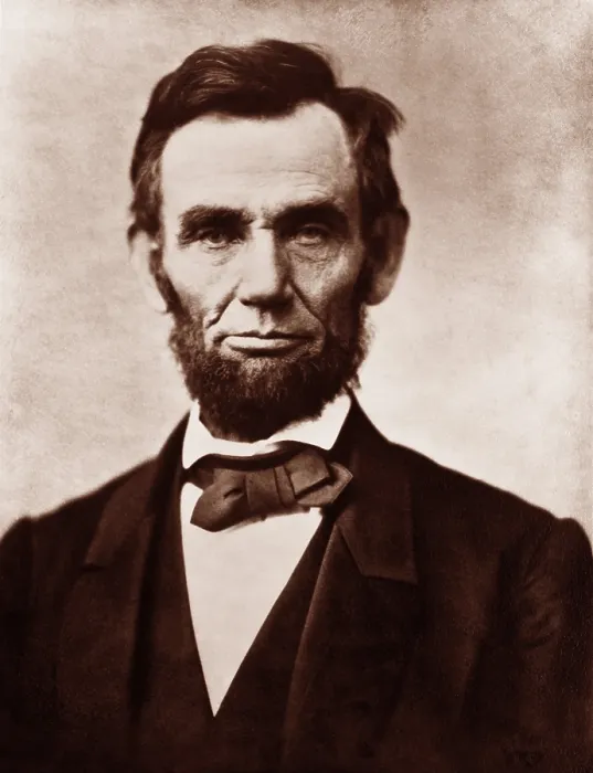 Framed Print : Abraham Lincoln (1809-1856) in the classic 1863 portrait photograph by Alexander Gardner