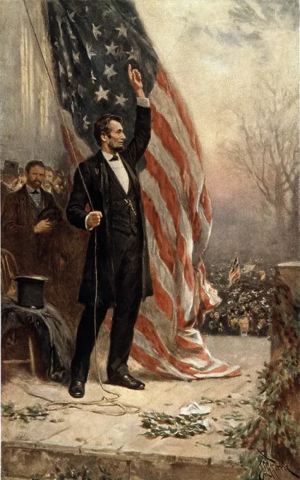 Framed Print : Abraham Lincoln (1809-1856) in commemorative print published on the 100th anniversary of his birth in 1908 Framed Print : Abraham Lincoln (1809-1856) in commemorative print published on the 100th anniversary of his birth in 1908