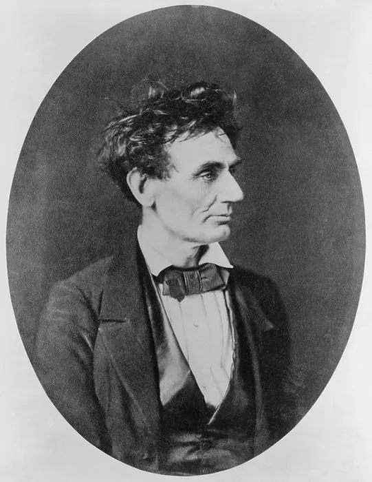 Framed Print : Abraham Lincoln (1809-1865), on February 28, 1857, prior to Senate nomination