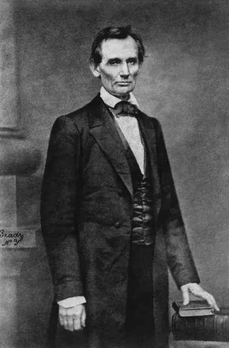 Framed Print : Abraham Lincoln, in an original carte de visite of the Cooper Union portrait. It was taken on Feb Framed Print : Abraham Lincoln, in an original carte de visite of the Cooper Union portrait. It was taken on Feb