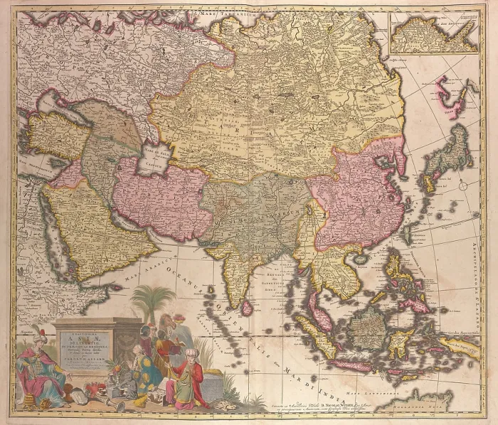 Framed Print : MOST ACCURATE DELINEATION OF ASIA, INTO PRINCIPAL REGIONS, by Charles Allard, 1702 Framed Print : MOST ACCURATE DELINEATION OF ASIA, INTO PRINCIPAL REGIONS, by Charles Allard, 1702