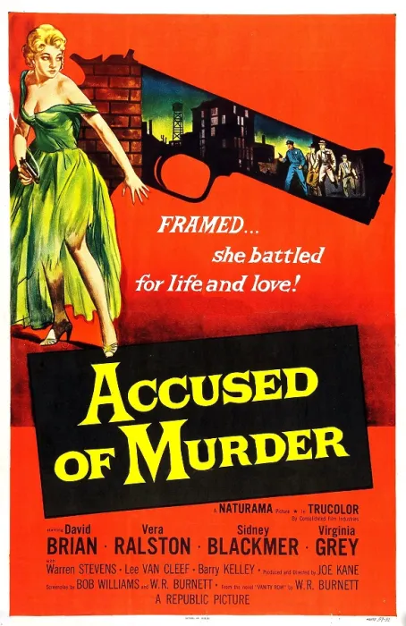 Framed Print : ACCUSED OF MURDER, US poster, Vera Ralston, 1956 Framed Print : ACCUSED OF MURDER, US poster, Vera Ralston, 1956