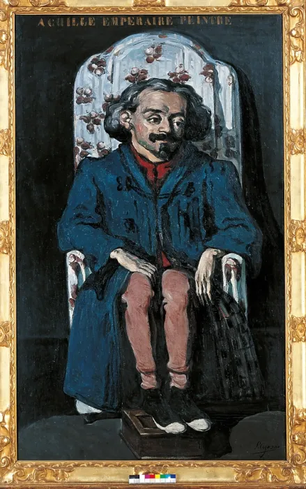 Framed Print : Achille Emperaire, by Paul Czanne, 1868 about, 19th Century, oil on canvas, cm 200 x 120 - France, Ile de France, Paris, Muse dOrsay, RF 2210. All