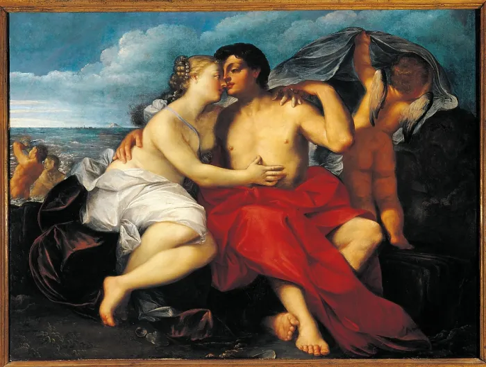 Framed Print : Acis and Galatea, by Giuseppe Diamantini, 17th Century, oil on canvas, cm 111 x 150 - Italy, Lazio, Rome, Palazzo Koch, Banca dItalia Collection. All Framed Print : Acis and Galatea, by Giuseppe Diamantini, 17th Century, oil on canvas, cm 111 x 150 - Italy, Lazio, Rome, Palazzo Koch, Banca dItalia Collection. All