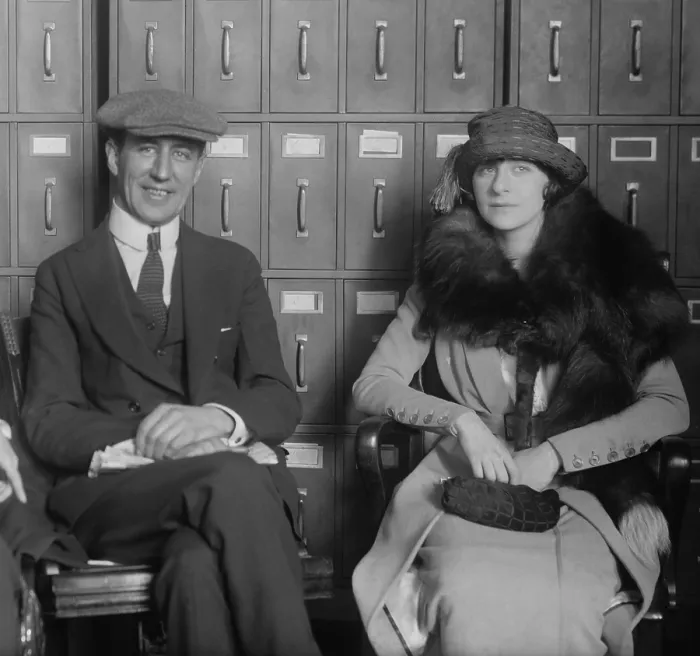 Framed Print : Actress Fanny Brice with her second husband, Nick Arnstein, c. 1918