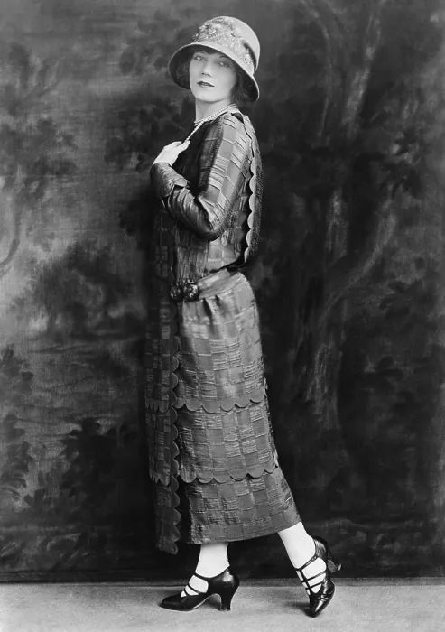 Framed Print : Actress Gilda Grey modeling crepe dress and cloche hat. Ca. 1920. (BSLOC_2015_16_246) Framed Print : Actress Gilda Grey modeling crepe dress and cloche hat. Ca. 1920. (BSLOC_2015_16_246)