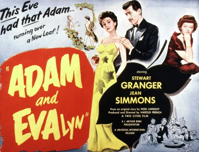 Framed Print : ADAM AND EVELYNE, (aka ADAM AND EVALYN), Jean Simmons, Stewart Granger, Helen Cherry, 1949
