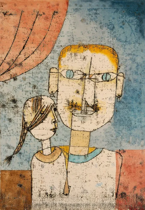 Framed Print : ADAM AND LITTLE EVE, by Paul Klee, 1921, Swiss drawing, watercolor, and ink on paper Framed Print : ADAM AND LITTLE EVE, by Paul Klee, 1921, Swiss drawing, watercolor, and ink on paper
