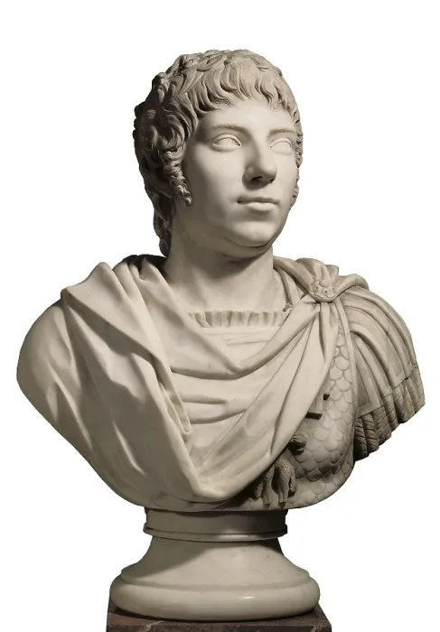 Framed Print : ADAN, Juan Antonio (1741-1816). Bust of Manuel Gody. Neoclassicism. Sculpture on marble. SPAIN. Madrid. St. Fernando Royal Academy Museum