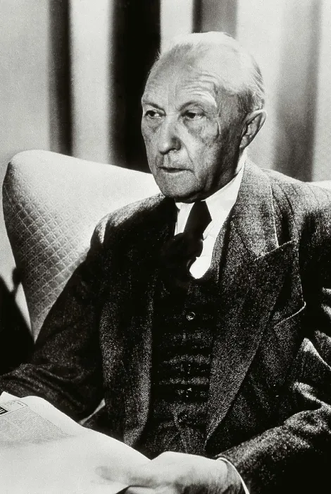 Framed Print : ADENAUER, Konrad (1876-1967). Image of 1949. AISA / Everett Collection**US SALES ONLY**