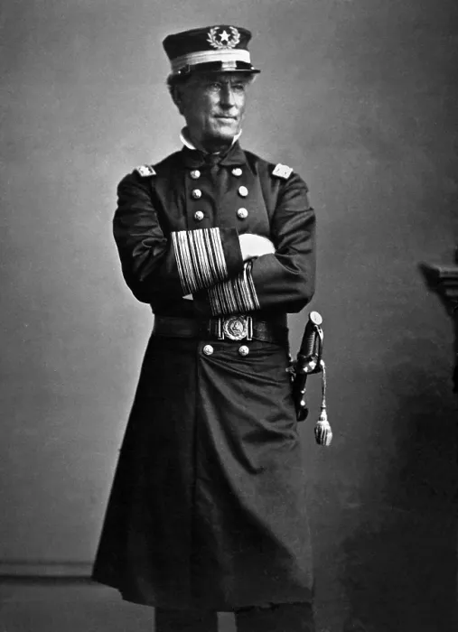 Framed Print : Admiral David Farragut, served in the US Navy from 1810 until his death in 1870. He fought in the War of 1812, the Mexican War, and the US Civil War Framed Print : Admiral David Farragut, served in the US Navy from 1810 until his death in 1870. He fought in the War of 1812, the Mexican War, and the US Civil War