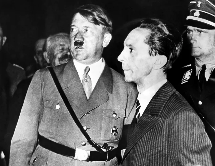 Framed Print : Adolf Hitler and Dr.Joseph Goebbels as they appeared at one of the 50 rallys held as part of the Nazi Election Campagin. November 1933. Courtesy: CSU Archives / Everett Collection Framed Print : Adolf Hitler and Dr.Joseph Goebbels as they appeared at one of the 50 rallys held as part of the Nazi Election Campagin. November 1933. Courtesy: CSU Archives / Everett Collection