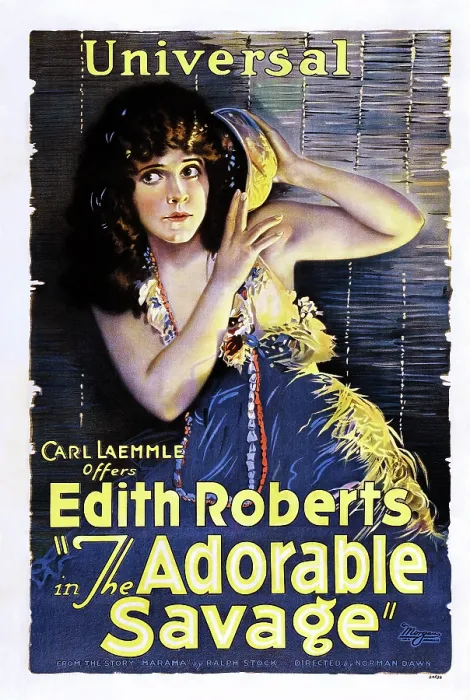 Framed Print : THE ADORABLE SAVAGE, US poster art, Edith Roberts, 1920 Framed Print : THE ADORABLE SAVAGE, US poster art, Edith Roberts, 1920