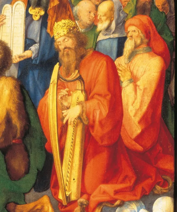 Framed Print : The Adoration of the Holy Trinity (The Landauer Altarpiece), by Albrecht Drer, 1511, 16th Century, oil on poplar panel, cm 135 x 123, 4 - Austria, Wien, Kunsthistorisches Museum