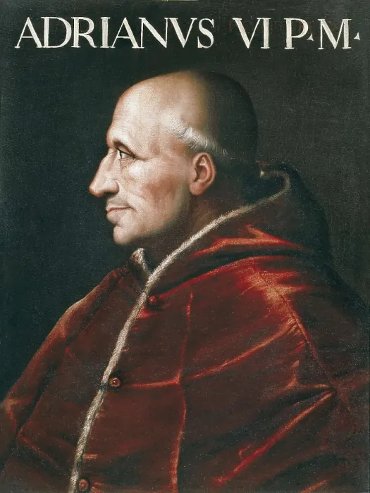 Framed Print : ADRIAN VI (1459-1523). Anonymous portrait. Oil on canvas. ITALY. Florence. Pitti Palace. AISA / Everett Collection**US SALES ONLY**