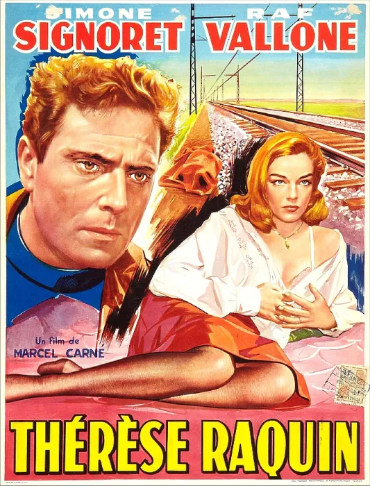 Framed Print : THE ADULTRESS, (aka THERESE RAQUIN), French poster, from left: Raf Vallone, Simone Signoret, 1953 Framed Print : THE ADULTRESS, (aka THERESE RAQUIN), French poster, from left: Raf Vallone, Simone Signoret, 1953