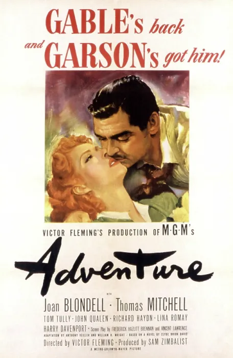 Framed Print : ADVENTURE, Greer Garson, Clark Gable, 1945 Framed Print : ADVENTURE, Greer Garson, Clark Gable, 1945