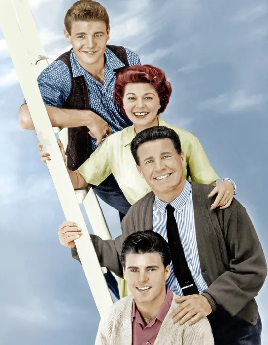 Framed Print : THE ADVENTURES OF OZZIE AND HARRIET, (from top): David Nelson, Harriet Nelson, Ozzie Nelson, Ricky Nelson, 1952-66 Framed Print : THE ADVENTURES OF OZZIE AND HARRIET, (from top): David Nelson, Harriet Nelson, Ozzie Nelson, Ricky Nelson, 1952-66