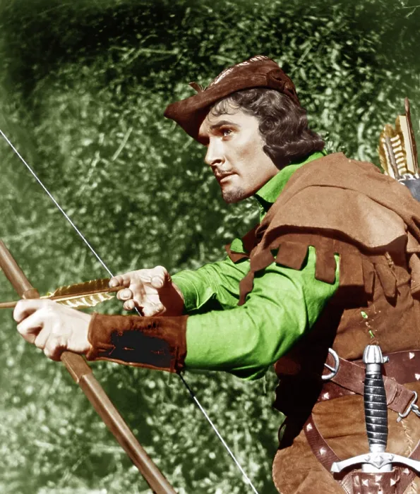 Framed Print : THE ADVENTURES OF ROBIN HOOD, Errol Flynn, 1938