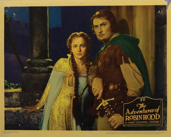 Framed Print : THE ADVENTURES OF ROBIN HOOD, Olivia de Havilland, Errol Flynn, 1938 Framed Print : THE ADVENTURES OF ROBIN HOOD, Olivia de Havilland, Errol Flynn, 1938