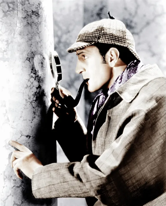 Framed Print : THE ADVENTURES OF SHERLOCK HOLMES, Basil Rathbone, 1939 Framed Print : THE ADVENTURES OF SHERLOCK HOLMES, Basil Rathbone, 1939