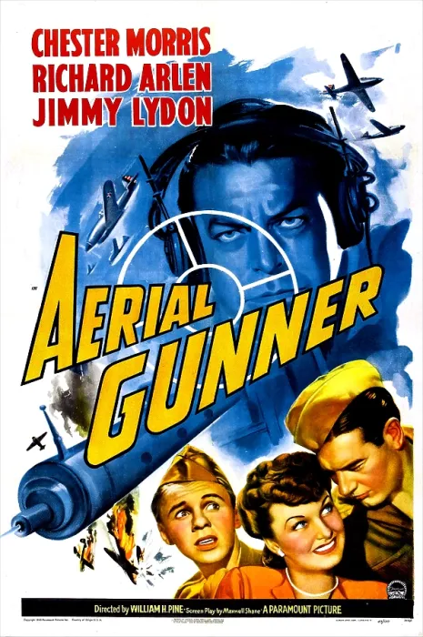 Framed Print : AERIAL GUNNER, US poster, center: Chester Morris, bottom from left: Jimmy Lydon, Lita Ward, Richard Arlen, 1943